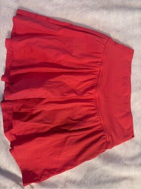Gilly Hicks Red Flared Skirt